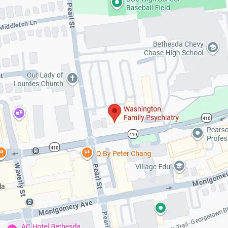 Washington Family Psychiatry map